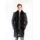 Black rex fur stole - scarf